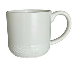 BEE & WILLOW Asheville Mug White Stoneware Coffee Tea 14 oz. NWOT